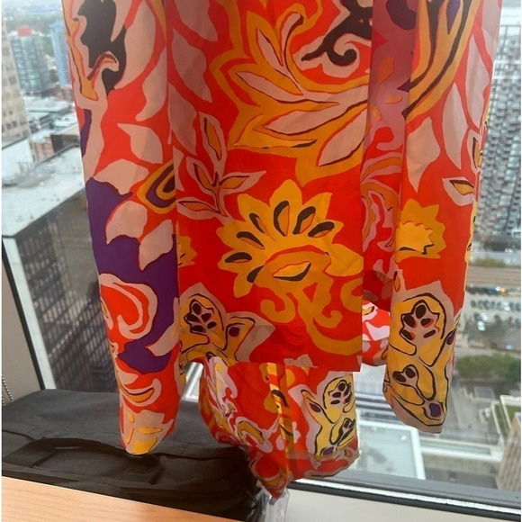 Beautiful J.Crew 100 % silk maxi sarong dress in bold floral size 12 - Picture 7 of 12